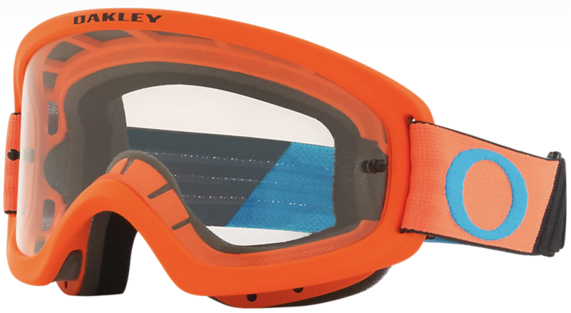 Oakley O Frame 2 Pro YOUTH Goggles Tuff Blocks Orange/Blue/Clear-1